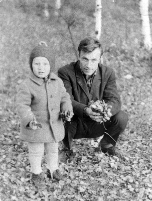 Жильцов Вячеслав Васильевич с сыном Сережей 1967 год